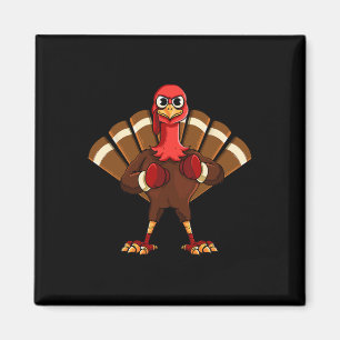 Thanksgiving Mma Kickboxing Judo Karate Gobble Pla Magnet