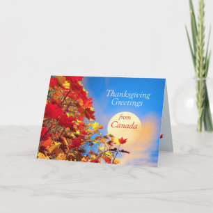 Thanksgiving Morning from Canada Holiday Card