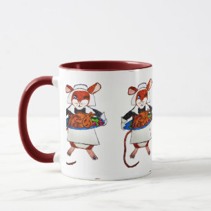 THANKSGIVING MOUSE PILGRIM   MUG