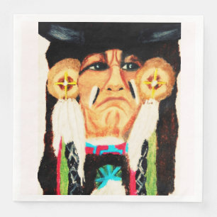 THANKSGIVING NATIVE AMERICAN NAPKIN