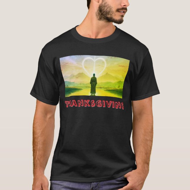 (Thanksgiving No.1) Men's Basic T-Shirt (Front)