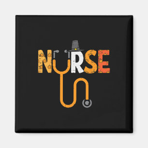 Thanksgiving Nurse Stethoscope Nursing Fall Scrub Magnet