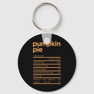 Thanksgiving Nutrition Pumpkin Pie Facts Food Fun  Key Ring