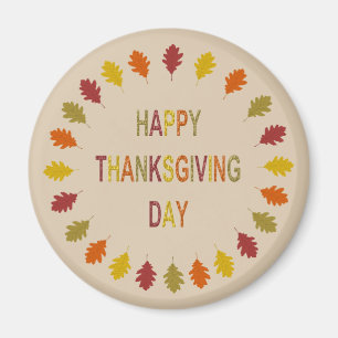 Thanksgiving Oak Leaves Magnet