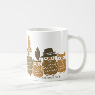 Thanksgiving Owls Coffee Mug