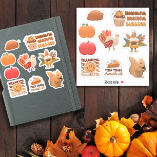 Thanksgiving pack 3 with 9 designs- stickers