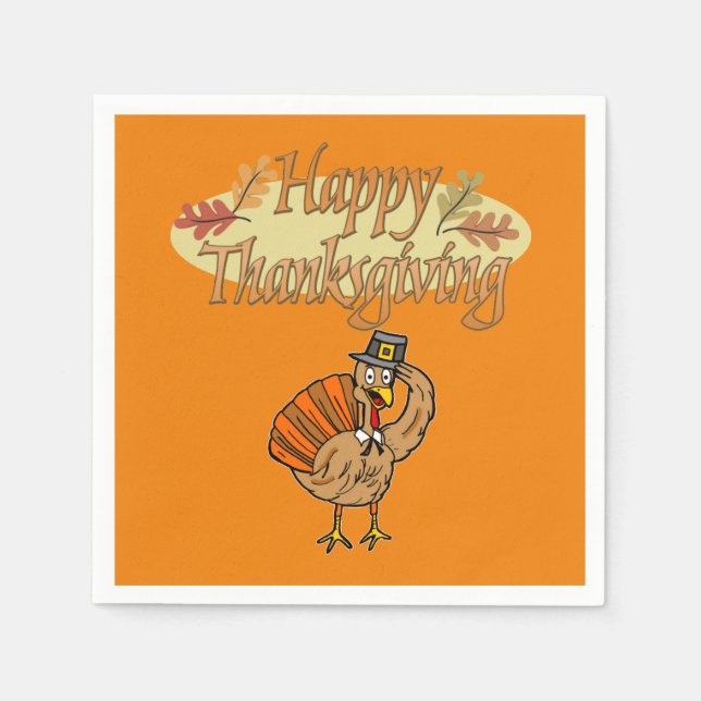 Thanksgiving Paper Napkins (Front)