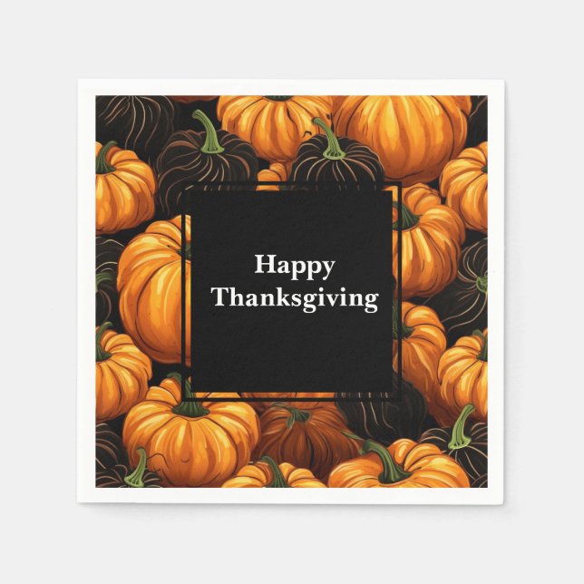 Thanksgiving Paper Napkins  (Front)