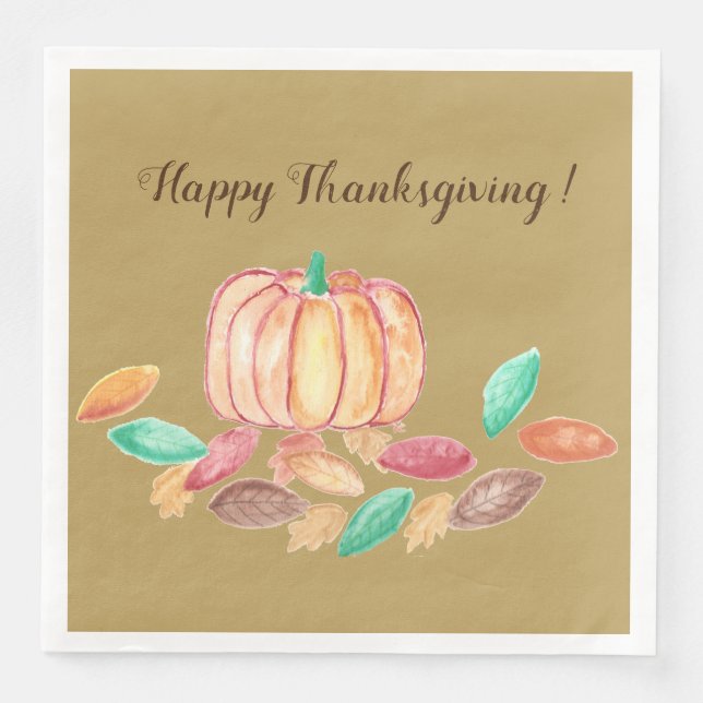 Thanksgiving paper napkins (Front)