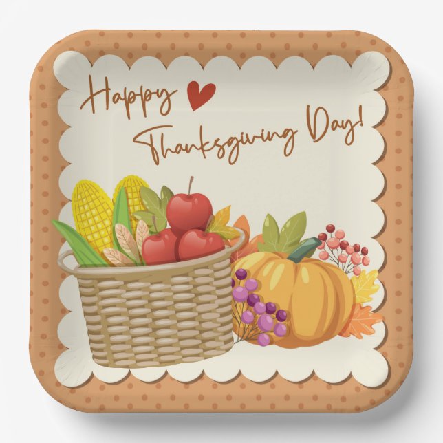 Thanksgiving Paper Plate (Front)