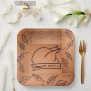 Thanksgiving Paper Plates