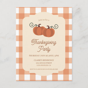 Thanksgiving Party Friendsgiving Dinner Postcard