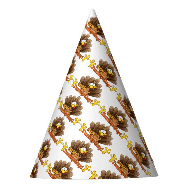 Thanksgiving Party Hat/Happy Turkey Day Hat (Front)