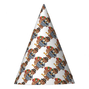 Thanksgiving Party Hat/Pilgrim Bear and Turkey Hat