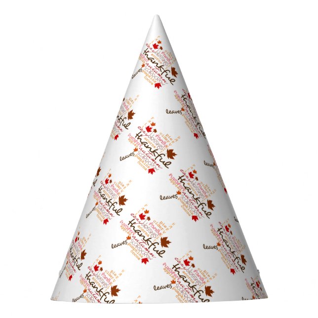 Thanksgiving Party Hat/Typography Hat (Front)