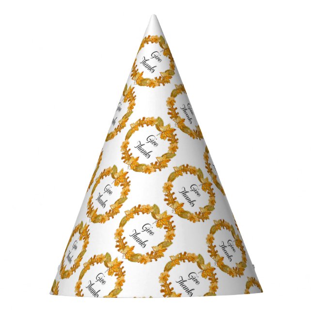 Thanksgiving Party Hat/Wreath Hat (Front)