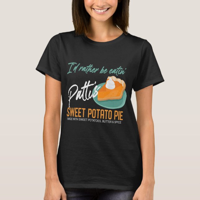 Thanksgiving Patti Pie Sweet Potato T-Shirt (Front)