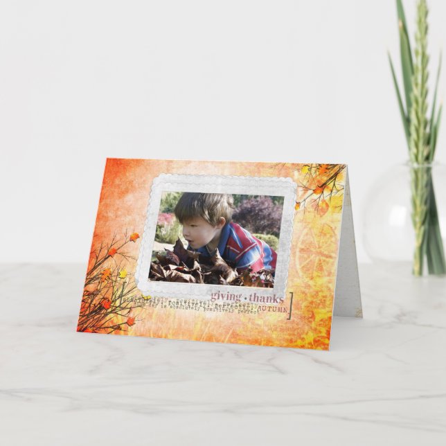 Thanksgiving Personalised Card (Front)