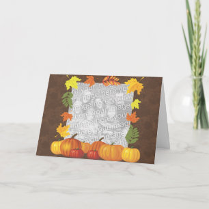 Thanksgiving Photo card