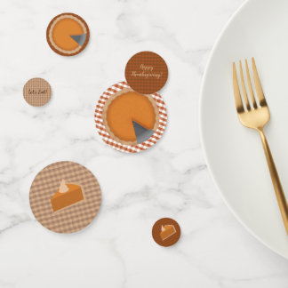Thanksgiving Pie Dinner Party Table Confetti