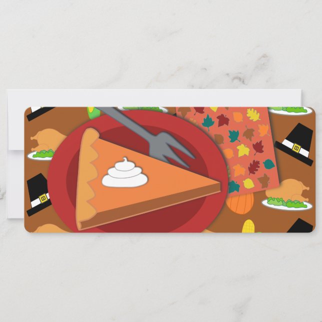 Thanksgiving Pie Holiday Card (Front)