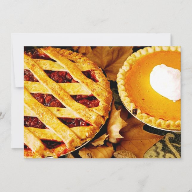 Thanksgiving Pie Invitation (Front)
