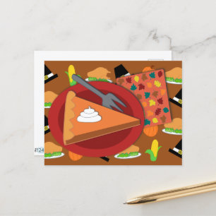 Thanksgiving Pie  Postcard