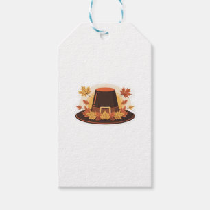 Thanksgiving Pilgrim Hat � Autumn Harvest Design C Gift Tags