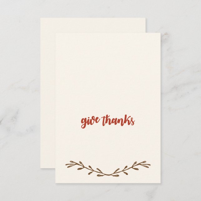 Thanksgiving Place Cards (Front/Back)