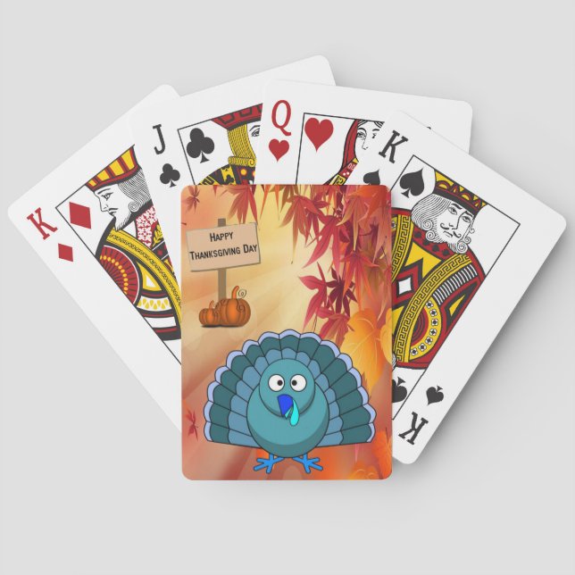 Thanksgiving Playing Card Deck (Back)
