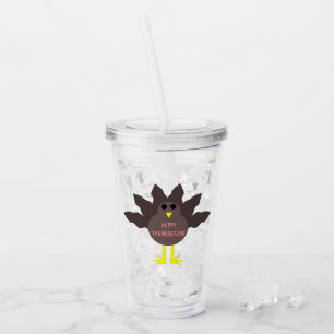 Thanksgiving Plucked Turkey Acrylic Tumbler