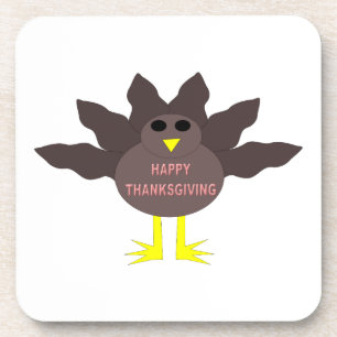 Thanksgiving Plucked Turkey Coaster