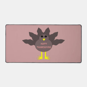 Thanksgiving Plucked Turkey Desk Mat