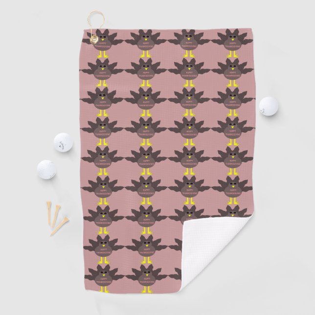 Thanksgiving Plucked Turkey Golf Towel (InSitu)