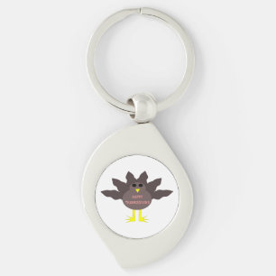 Thanksgiving Plucked Turkey Keychain