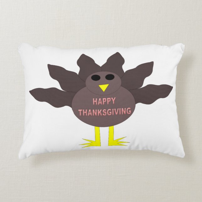 Thanksgiving Plucked Turkey Pillow (Front)
