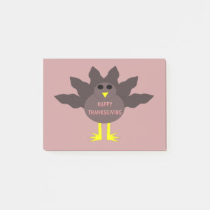 Thanksgiving PLucked Turkey Post it notes Pad