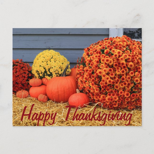 Thanksgiving Post Card (with text) (Front)