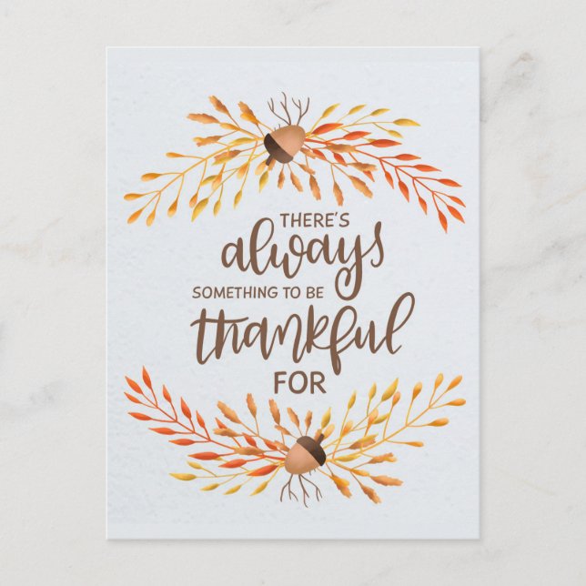 Thanksgiving Postcard (Front)