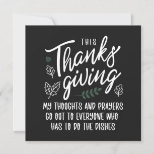 Thanksgiving Prayers  Holiday Card