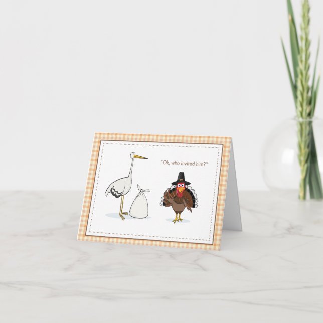 Thanksgiving Pregnancy Announcement (Front)