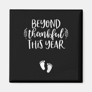 Thanksgiving Pregnancy Announcement Fall Baby Rev Magnet