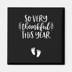 Thanksgiving Pregnancy Announcement Fall Baby Rev Magnet