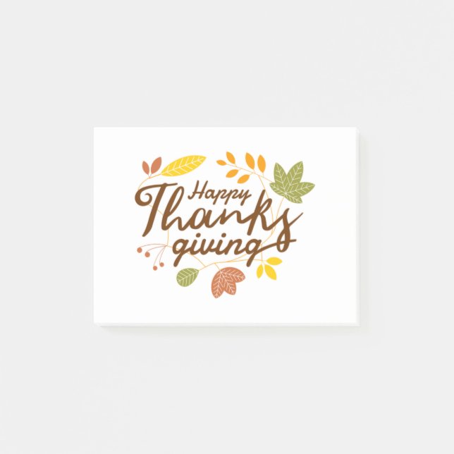 Thanksgiving Products Post-it Notes (Front)