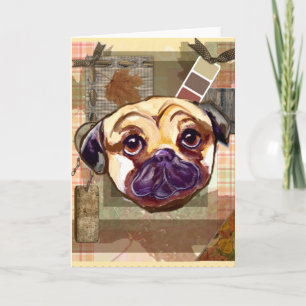 THANKSGIVING PUG HOLIDAY CARD