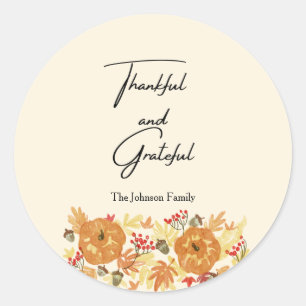 Thanksgiving Pumpkin Dinner Envelope Seal