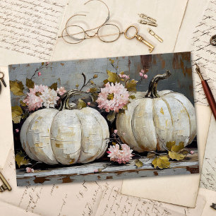 Thanksgiving Pumpkin Fall Autumn Rustic Decoupage Tissue Paper