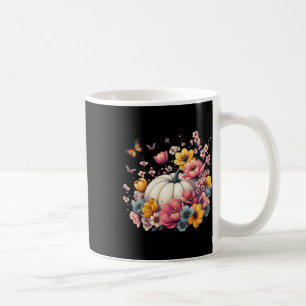 Thanksgiving Pumpkin Flowers Fall Autumn Holiday Coffee Mug