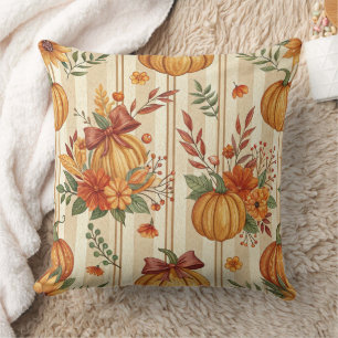 Thanksgiving Pumpkin Harvest Autumn Pattern Cushion