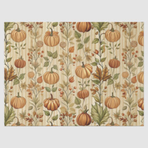 Thanksgiving Pumpkin Harvest Autumn Pattern Tissue Paper